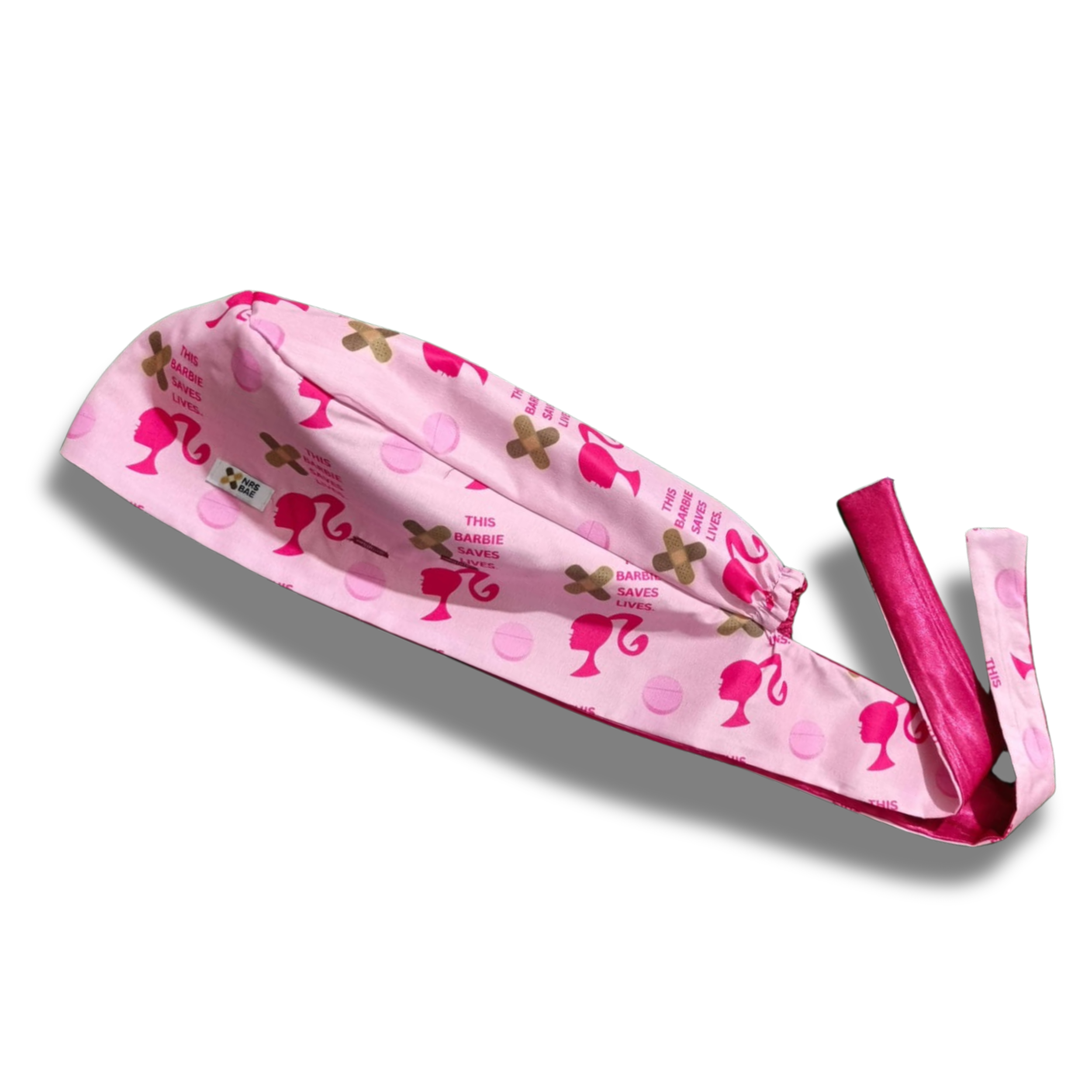 BARBIE SCRUB CAP | PINK BARBIE PONY