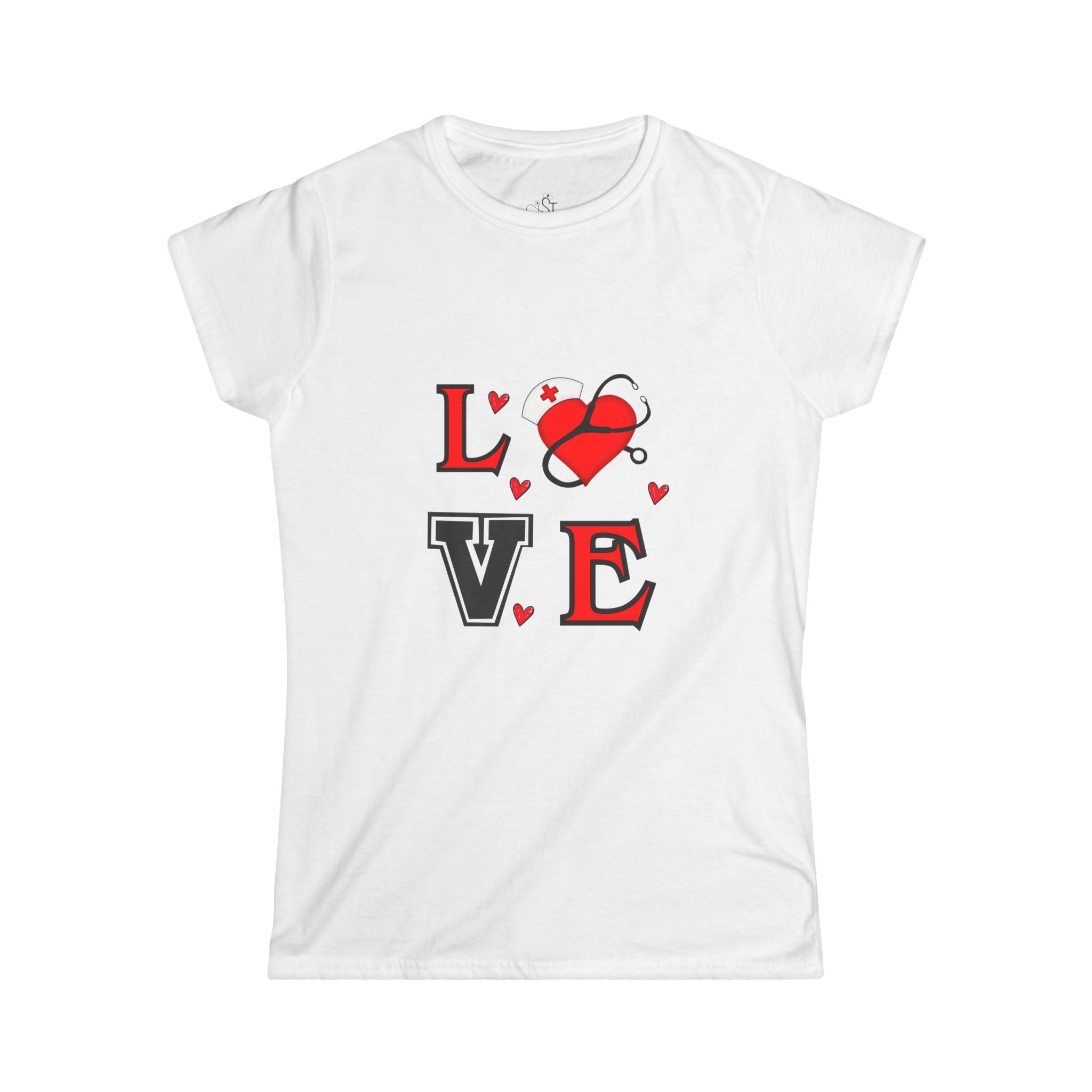 Love Heart Planet Women's Tee — Cute Romance Valentine Graphic Shirt