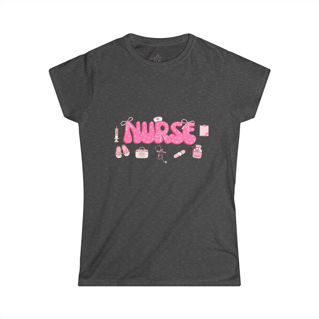 Cute Nurse Graphic Tee for Women - Perfect Gift for Healthcare Workers