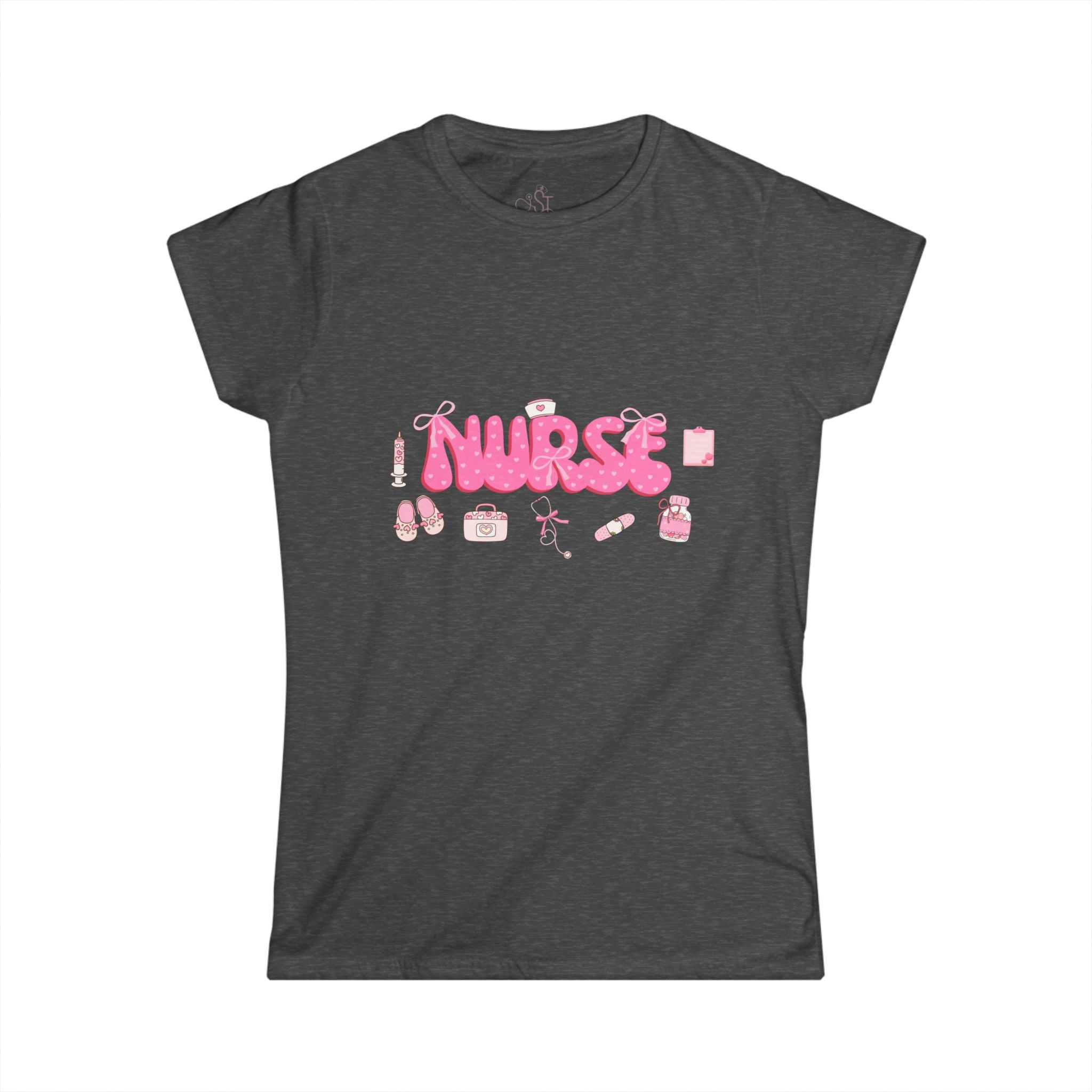 Cute Nurse Graphic Tee for Women - Perfect Gift for Healthcare Workers