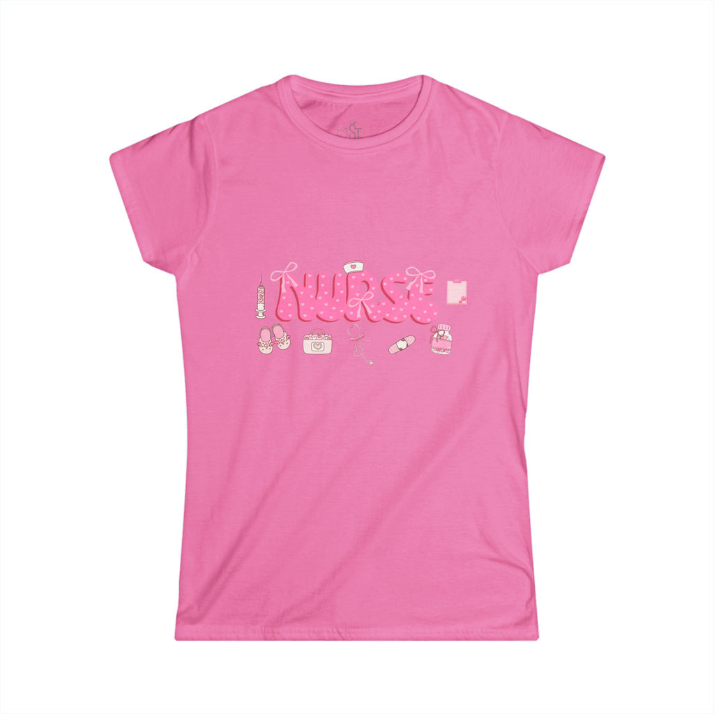 Cute Nurse Graphic Tee for Women - Perfect Gift for Healthcare Workers