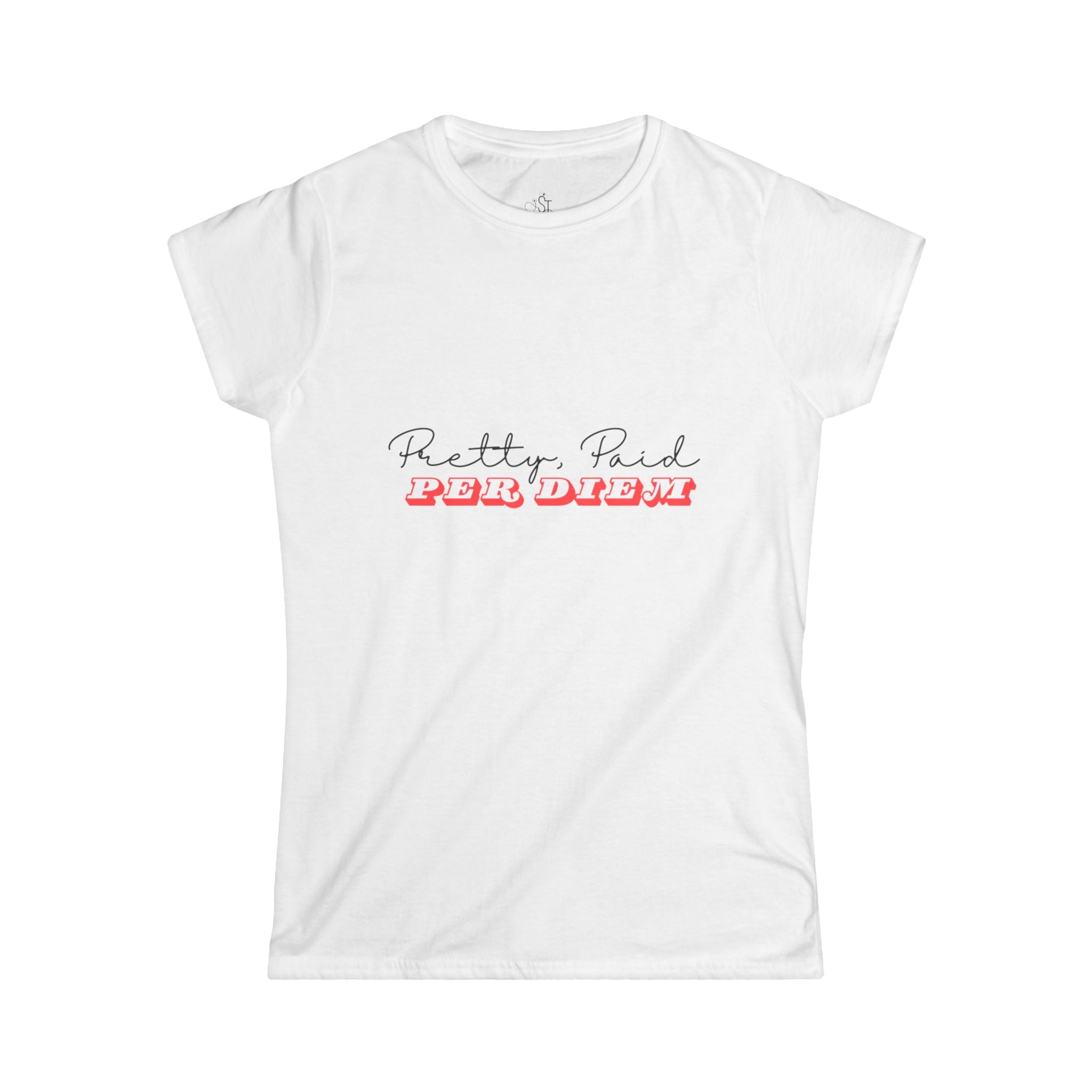 Pretty Rad Per diem Women's Tee — Cute Retro Script Graphic Shirt