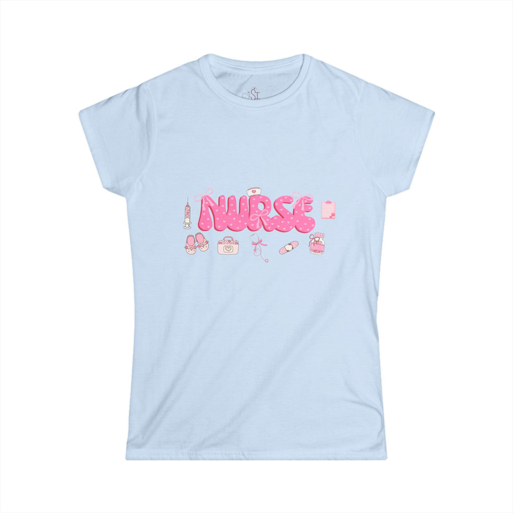Cute Nurse Graphic Tee for Women - Perfect Gift for Healthcare Workers