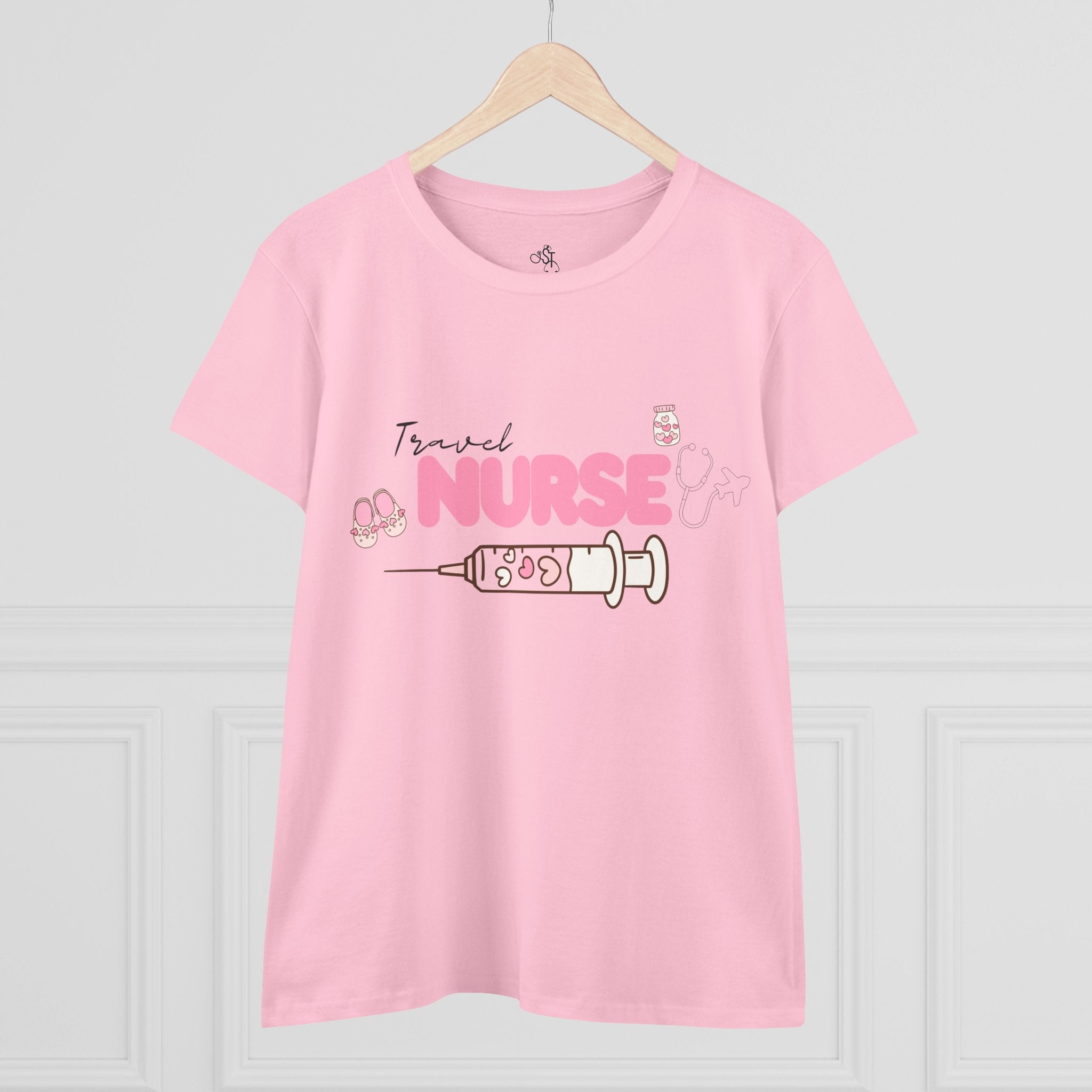 Travel Nurse Cotton Tee - Cute & Comfy T-Shirt for Health Professionals