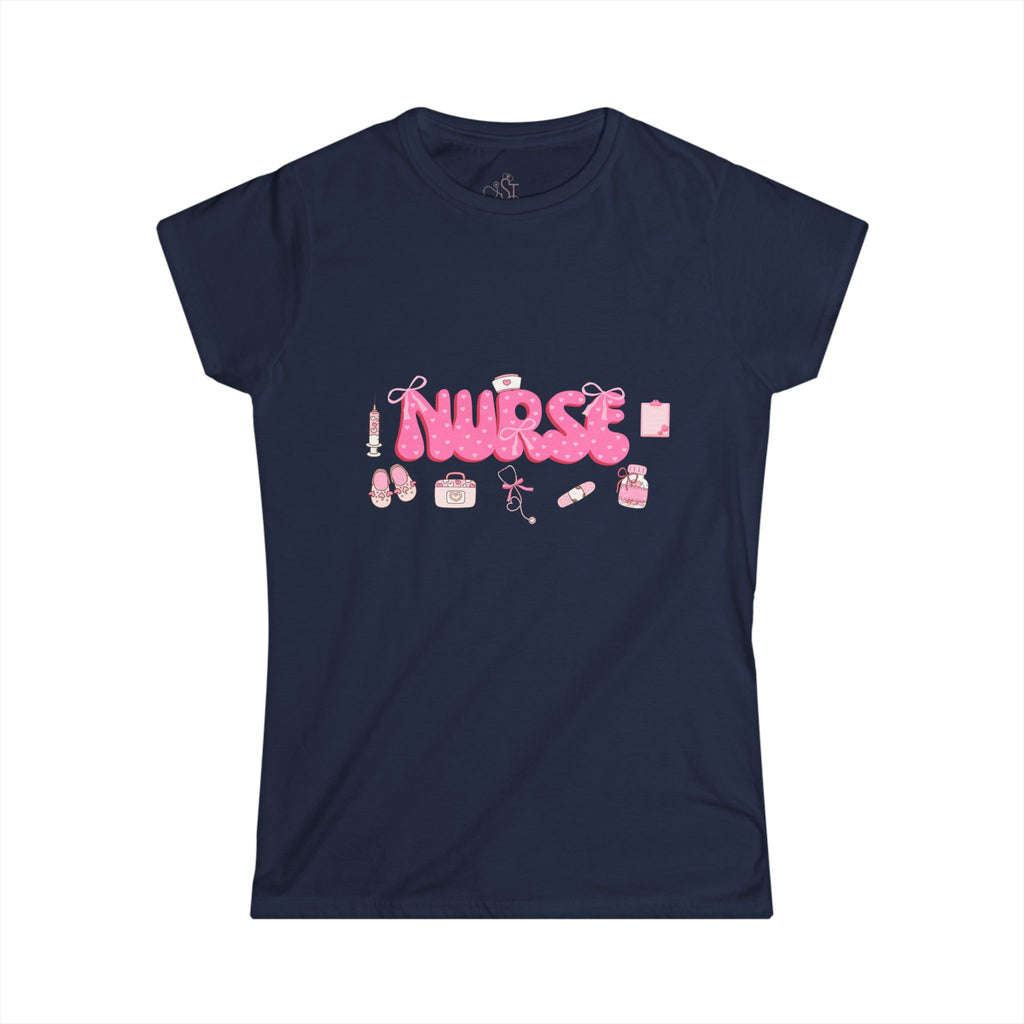 Cute Nurse Graphic Tee for Women - Perfect Gift for Healthcare Workers