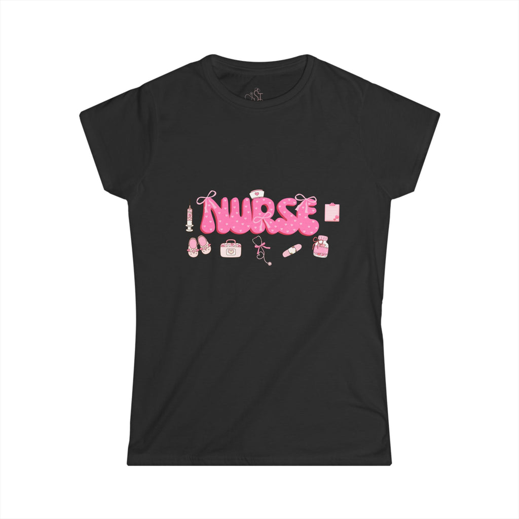Cute Nurse Graphic Tee for Women - Perfect Gift for Healthcare Workers