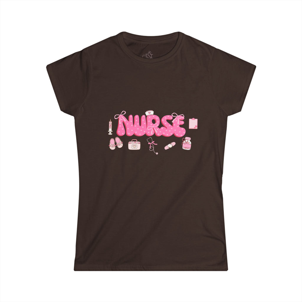 Cute Nurse Graphic Tee for Women - Perfect Gift for Healthcare Workers