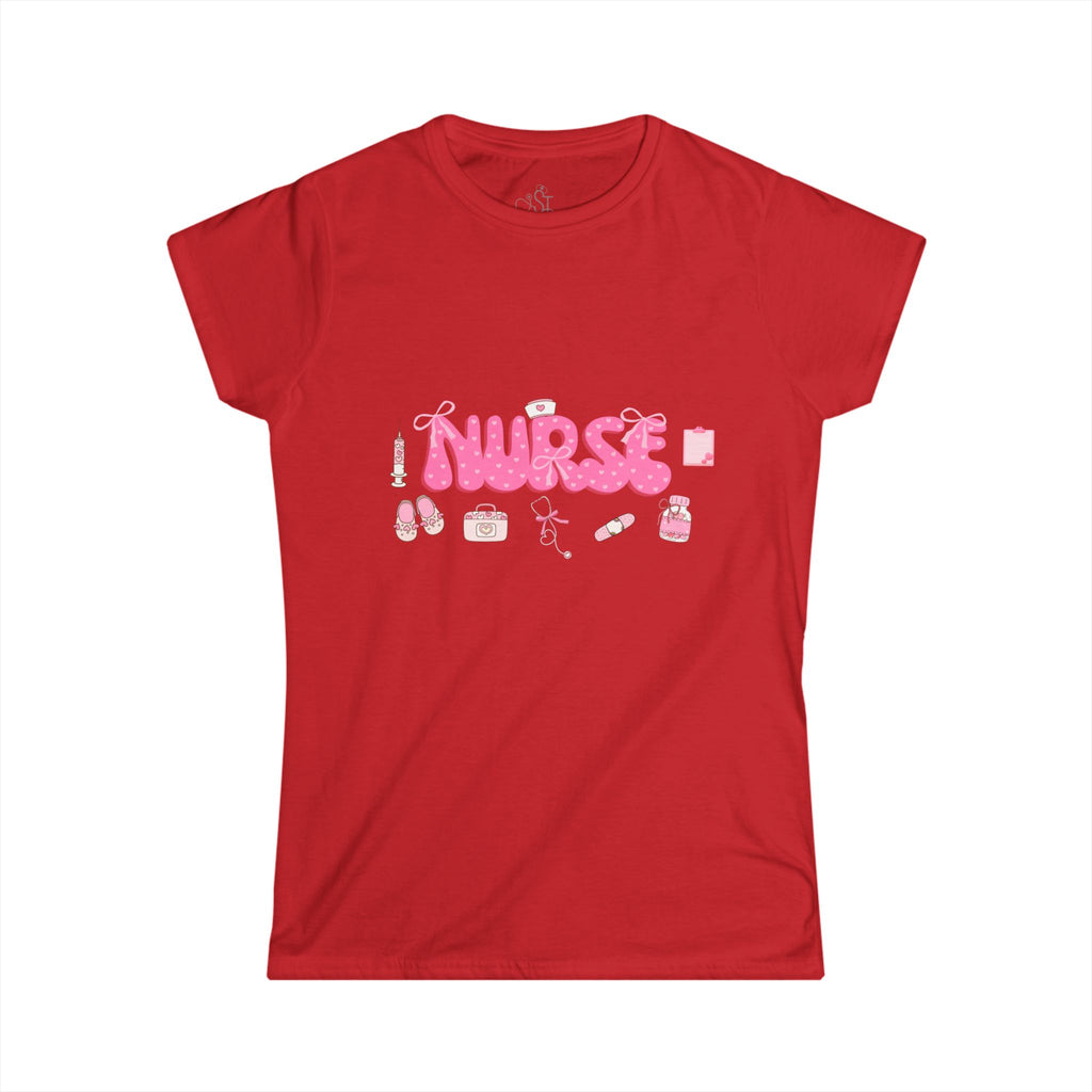 Cute Nurse Graphic Tee for Women - Perfect Gift for Healthcare Workers