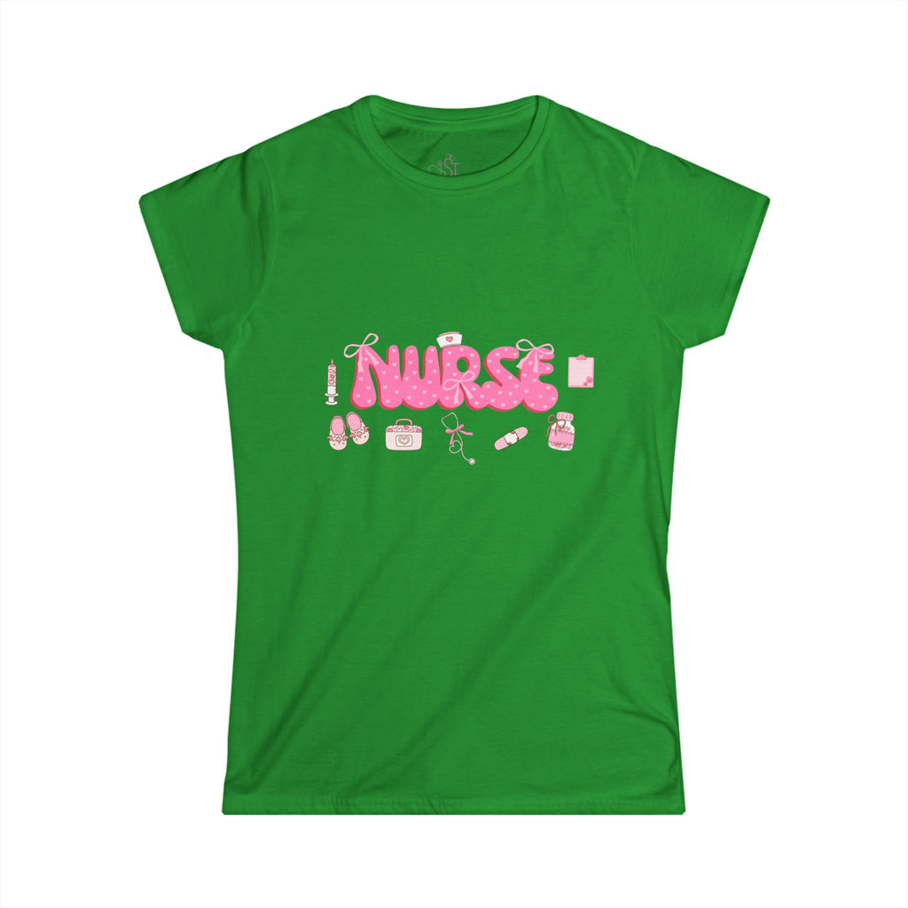 Cute Nurse Graphic Tee for Women - Perfect Gift for Healthcare Workers